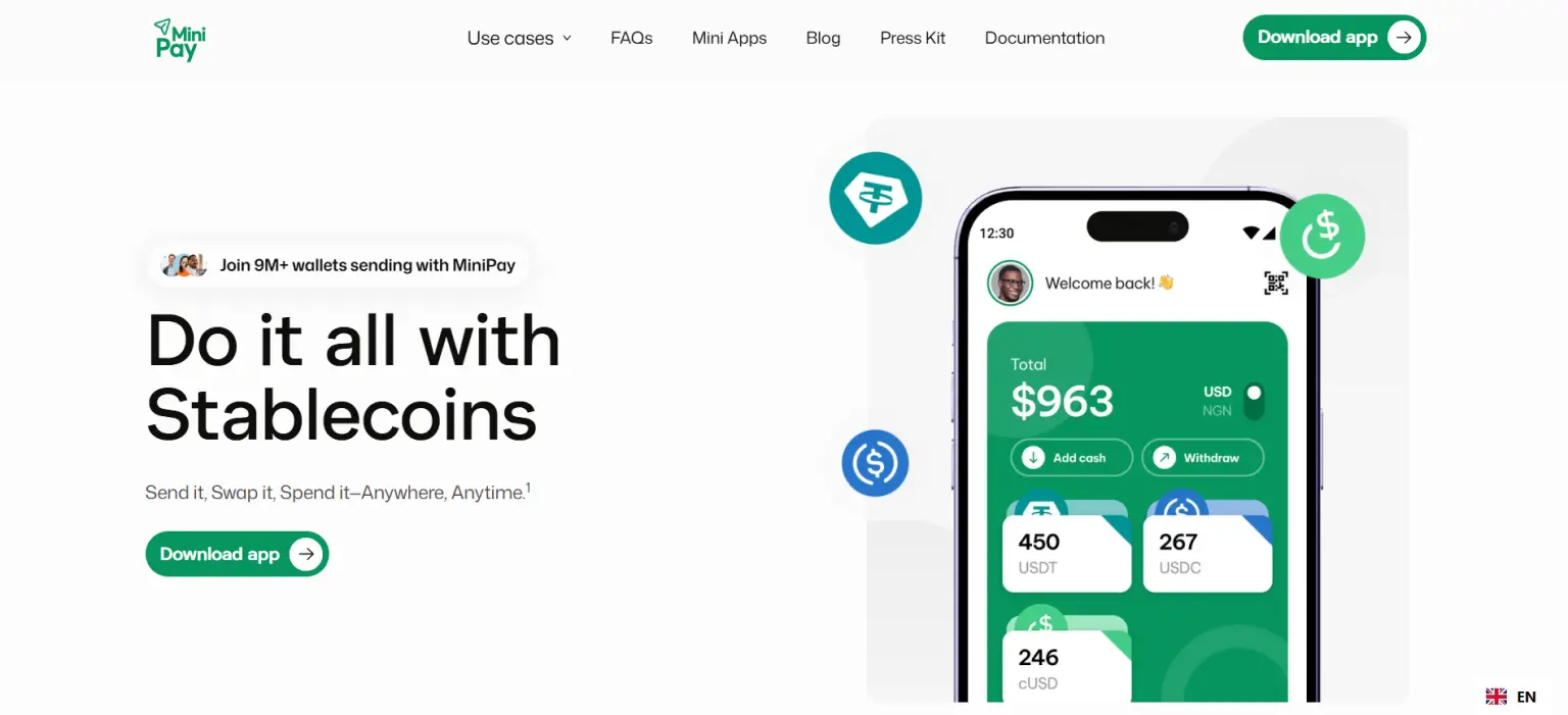 Mini Pay - Best Wallet for Instant Stablecoin Payments