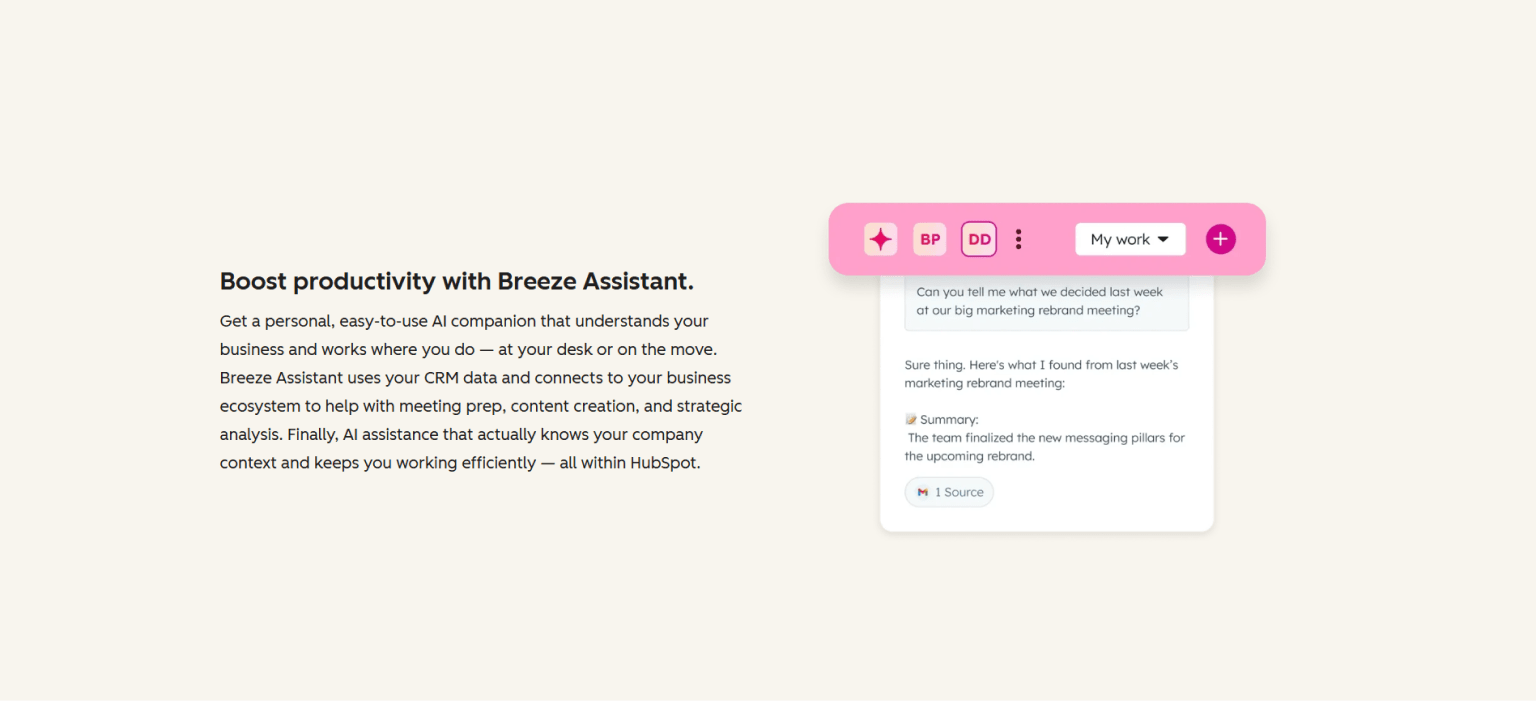HubSpot Breeze AI